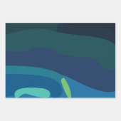 Feuille De Papier Cadeau aurora boréale (Devant)