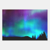 Feuille De Papier Cadeau Aurora borealis (Devant 2)