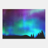 Feuille De Papier Cadeau Aurora borealis (Devant)
