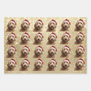 Feuille De Papier Cadeau Australian Labradoodle 1 Holiday Edition