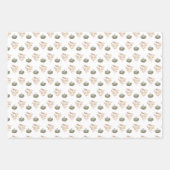 Feuille De Papier Cadeau Automne automne Thanksgiving renard Envelopper feu (Devant 2)