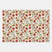 Feuille De Papier Cadeau Automne Brûlé Orange et Crème Moisson Automne (Devant 2)