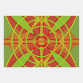 Feuille De Papier Cadeau Automne Couleurs automne Conception géométrique Ab (Devant 2)