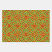 Feuille De Papier Cadeau Automne Couleurs automne Conception géométrique Ab (Devant)