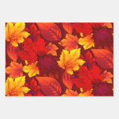 Feuille De Papier Cadeau Automne Quitte toutes les occasions (Devant)