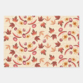 Feuille De Papier Cadeau Automne Rustique (Devant 2)