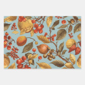 Feuille De Papier Cadeau Autumn Harvest Wrapping Paper Set  (Devant)