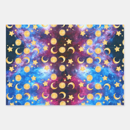 Feuille De Papier Cadeau Aventure spatiale (Devant 3)