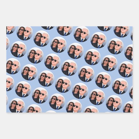 Feuille De Papier Cadeau Aviateurs Joe et Kamala (Devant 2)