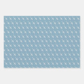 Feuille De Papier Cadeau Avion sur Moonstone Blue (Devant)