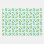 Feuille De Papier Cadeau Avocados & Noël (Devant)