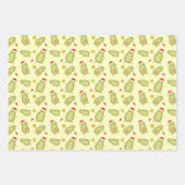 Feuille De Papier Cadeau Avocados & Noël (Devant 2)