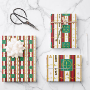 Feuille De Papier Cadeau Avocat Noël - Let It Snow Scales Justice