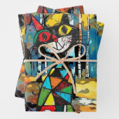 Feuille De Papier Cadeau Avoir Une Journée Abstraite Kinda (En situation)