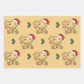 Feuille De Papier Cadeau Axolotl Noël Animaux d'hiver (Devant 2)