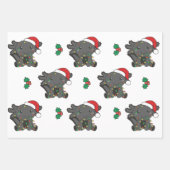 Feuille De Papier Cadeau Axolotl Noël Animaux d'hiver (Devant 3)