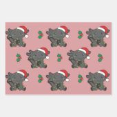 Feuille De Papier Cadeau Axolotl Noël Animaux d'hiver (Devant 2)