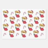 Feuille De Papier Cadeau Axolotl Noël Animaux d'hiver (Devant 2)