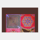 Feuille De Papier Cadeau Azulejos Carreaux géométriques avec torsion CG (Devant 3)