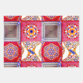 Feuille De Papier Cadeau Azulejos Carreaux géométriques avec torsion CG (Devant 2)