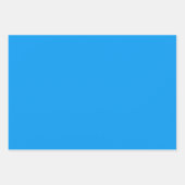 Feuille De Papier Cadeau Azure (couleur solide) (Devant)