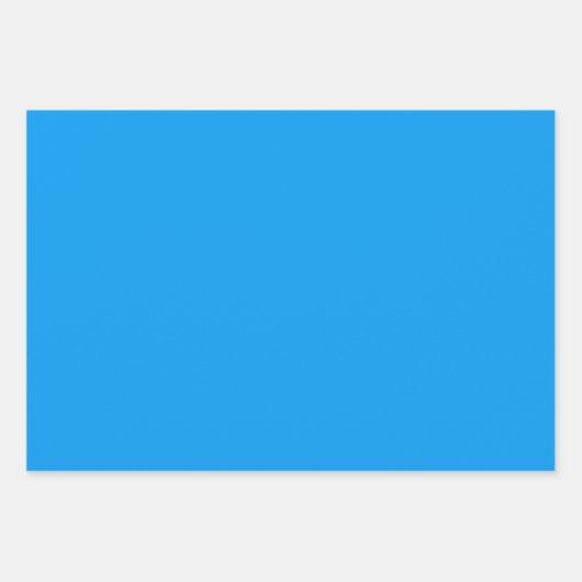 Feuille De Papier Cadeau Azure (couleur solide) (Devant)