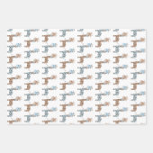 Feuille De Papier Cadeau Baby Boy Giraffe (Devant)