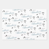 Feuille De Papier Cadeau Baby boy Rustic aventure babyshower (Devant 2)