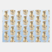 Feuille De Papier Cadeau Baby Bunnies Jouer du temps (Devant 2)