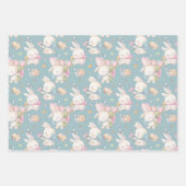 Feuille De Papier Cadeau Baby Bunny 3 Giftwrap Genre Neutre (Devant 3)