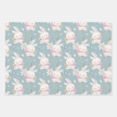 Feuille De Papier Cadeau Baby Bunny 3 Giftwrap Genre Neutre (Devant)