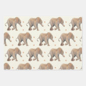 Feuille De Papier Cadeau Baby Elephant with cupcakes Tissue Gift Wrap (Devant 2)