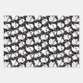 Feuille De Papier Cadeau Baby Ghosts Éffrayant mignon Halloween humeur (Devant)