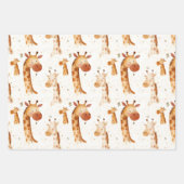 Feuille De Papier Cadeau Baby Giraffes (Devant 3)