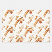 Feuille De Papier Cadeau Baby Giraffes (Devant 2)