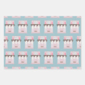 Feuille De Papier Cadeau Baby Girl First Christmas (Devant)