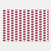 Feuille De Papier Cadeau Baby Shower aux Lèvres Rouges (Devant)