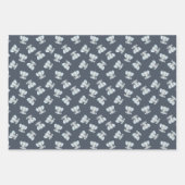 Feuille De Papier Cadeau Baby shower Bleu Eléphant Bleu Bleu (Devant)