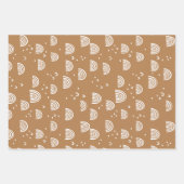 Feuille De Papier Cadeau Baby shower Boho Météo (Devant 2)