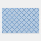 Feuille De Papier Cadeau Baby shower Chevron Blue Diamond moderne (Devant 2)