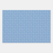 Feuille De Papier Cadeau Baby shower Chevron Blue Diamond moderne (Devant)