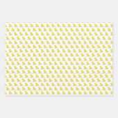 Feuille De Papier Cadeau Baby shower de canard jaune mignon (Devant)