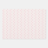 Feuille De Papier Cadeau Baby shower de la Saint-Valentin aux Coeurs blancs (Devant)