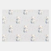 Feuille De Papier Cadeau Baby shower de l'ours en peluche (Devant 2)