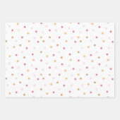 Feuille De Papier Cadeau Baby shower d'éléphant rose (Devant)