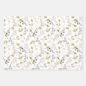 Feuille De Papier Cadeau Baby shower Fleur sauvage doux (Devant 2)