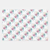 Feuille De Papier Cadeau Baby shower garçon ou fille (Devant)