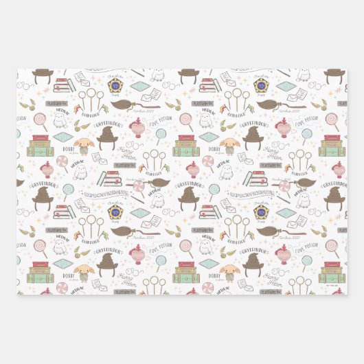 Feuille De Papier Cadeau Baby shower Harry Potter simple (Devant)