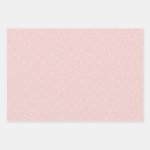 Feuille De Papier Cadeau Baby shower jaune rose pastel (Devant 3)