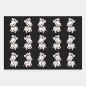 Feuille De Papier Cadeau Baby shower joli modèle zèbre (Devant 3)